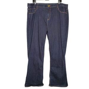 Lane Bryant Genius Fit Jeans Bootcut Sz 22 Dark Denim